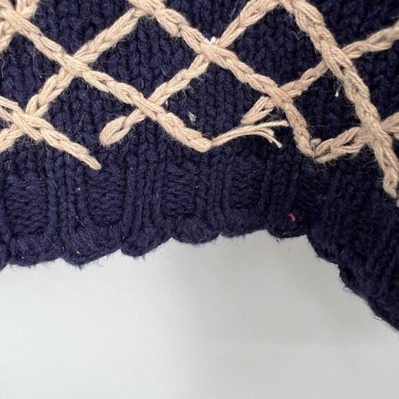 Jennifer & Company Knit Blue Floral Embroidered Sweater Jacket woman's size smal - Picture 13 of 15